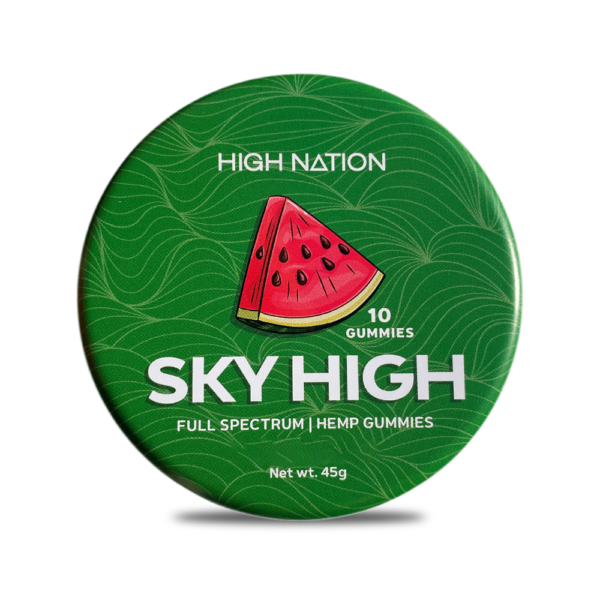 the high nation watermelon sky high gummies